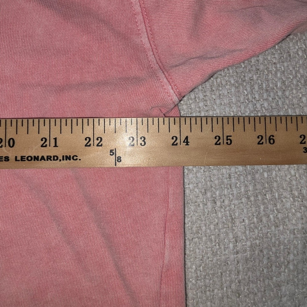 Easel Pink Mineral Wash Lightning Smiley Face Oversized Hoodie Large ET18167 - Picture 6 of 8